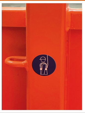 arbeitskorb sicherheits Haltepunkt